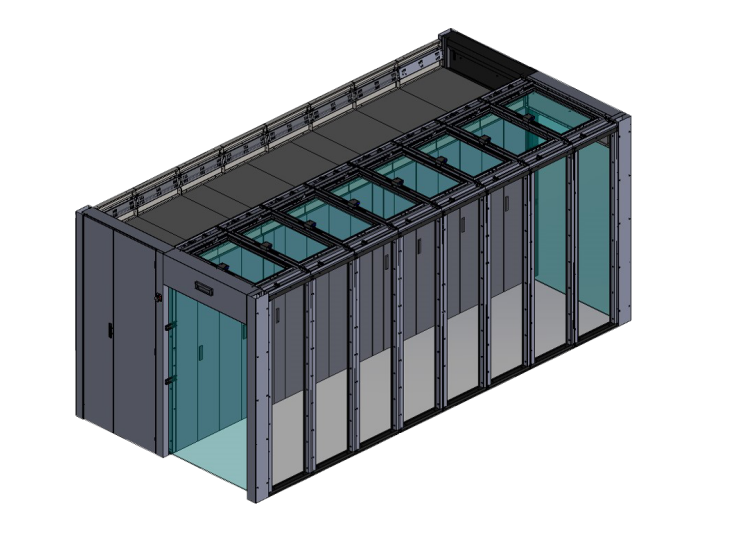 單排微模塊數據（jù）中心